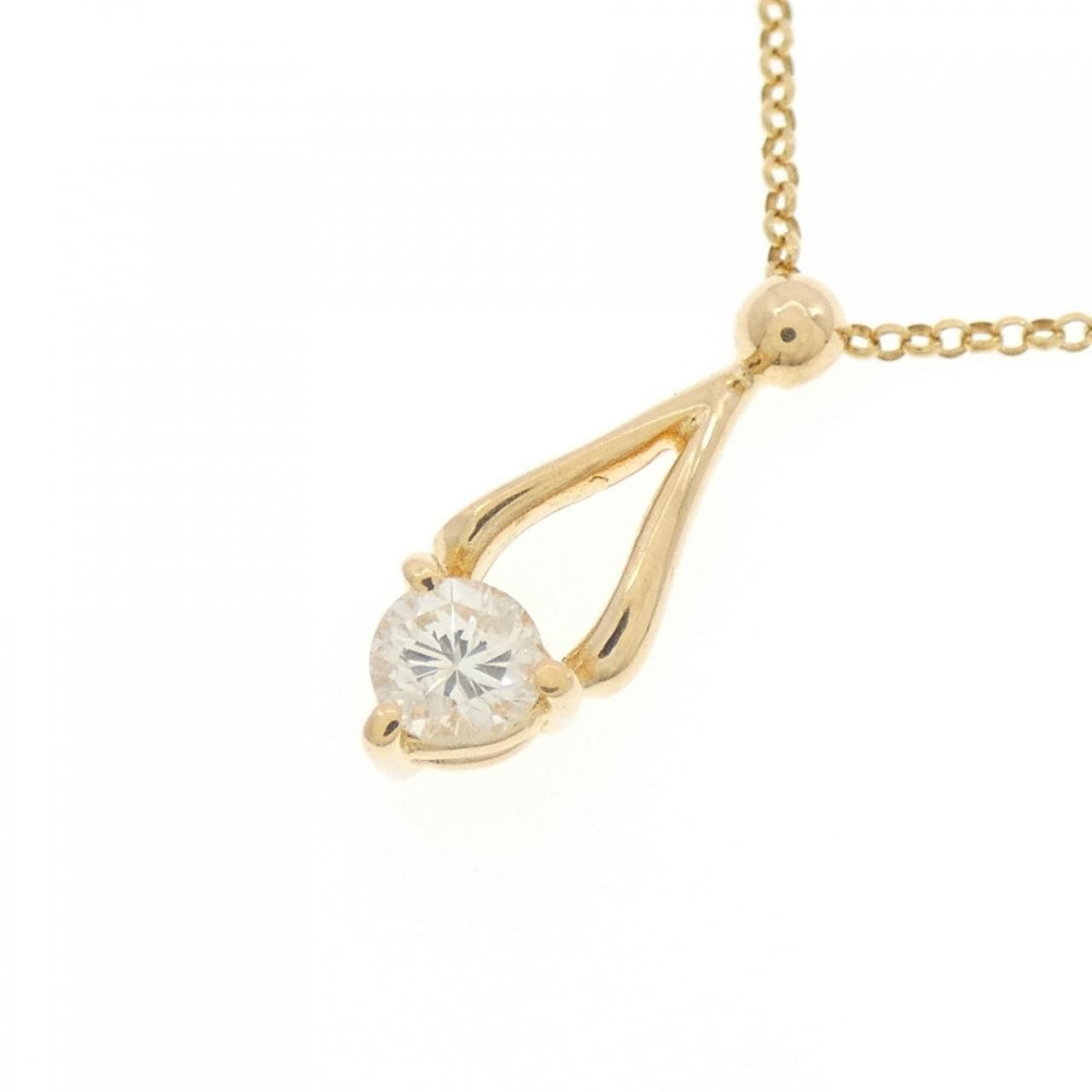 K18YG ダイヤモンド ネックレス 0.20CT