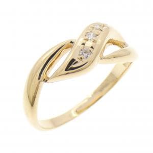 K18YG ダイヤモンド リング