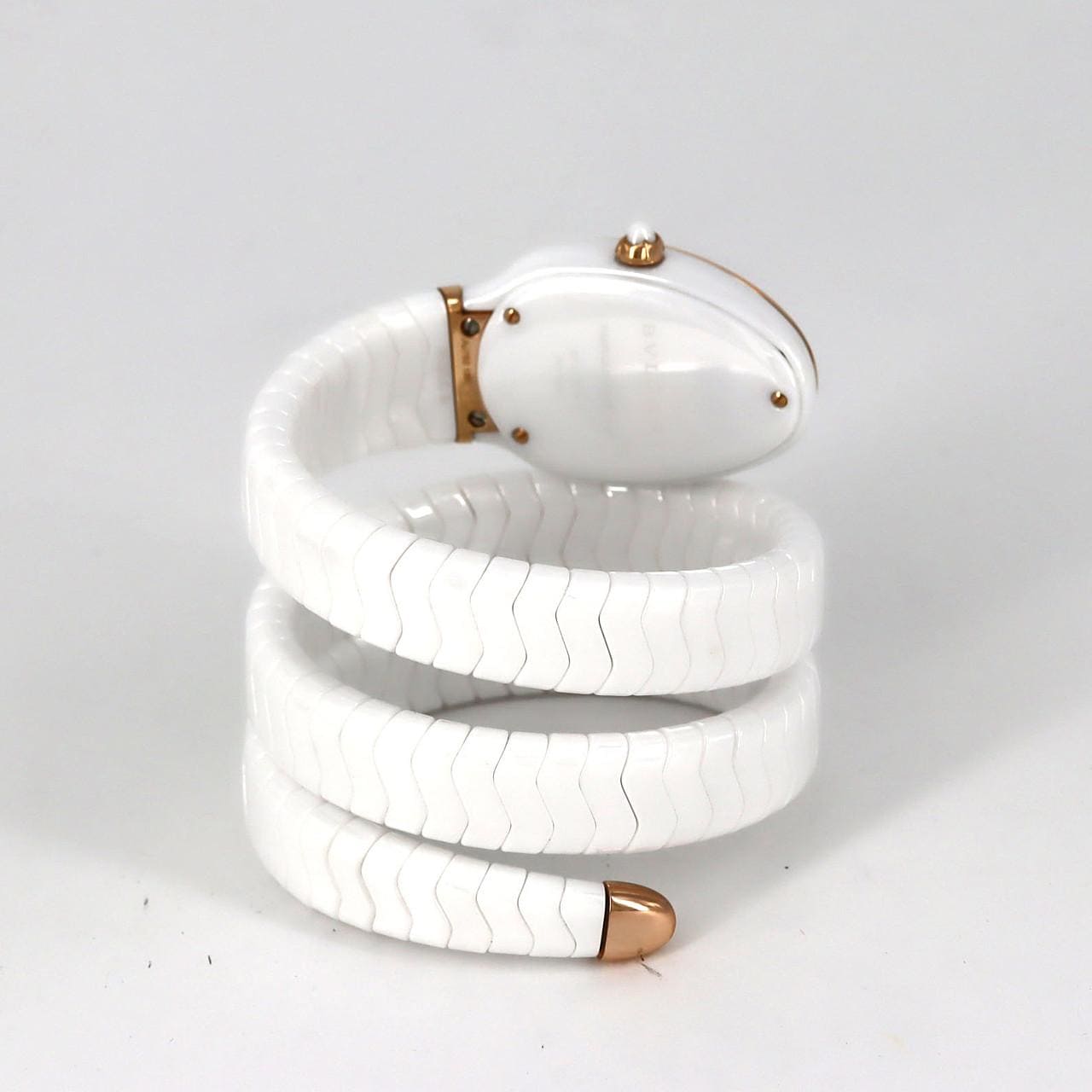 ブルガリ セルペンティスピガ セラミックxPG/D Sサイズ SPC35WG/102886 セラミックxPG クォーツ