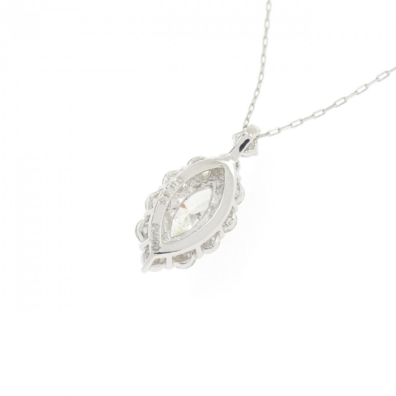 【新品】PT900/PT850 ダイヤモンド ネックレス 0.55CT
