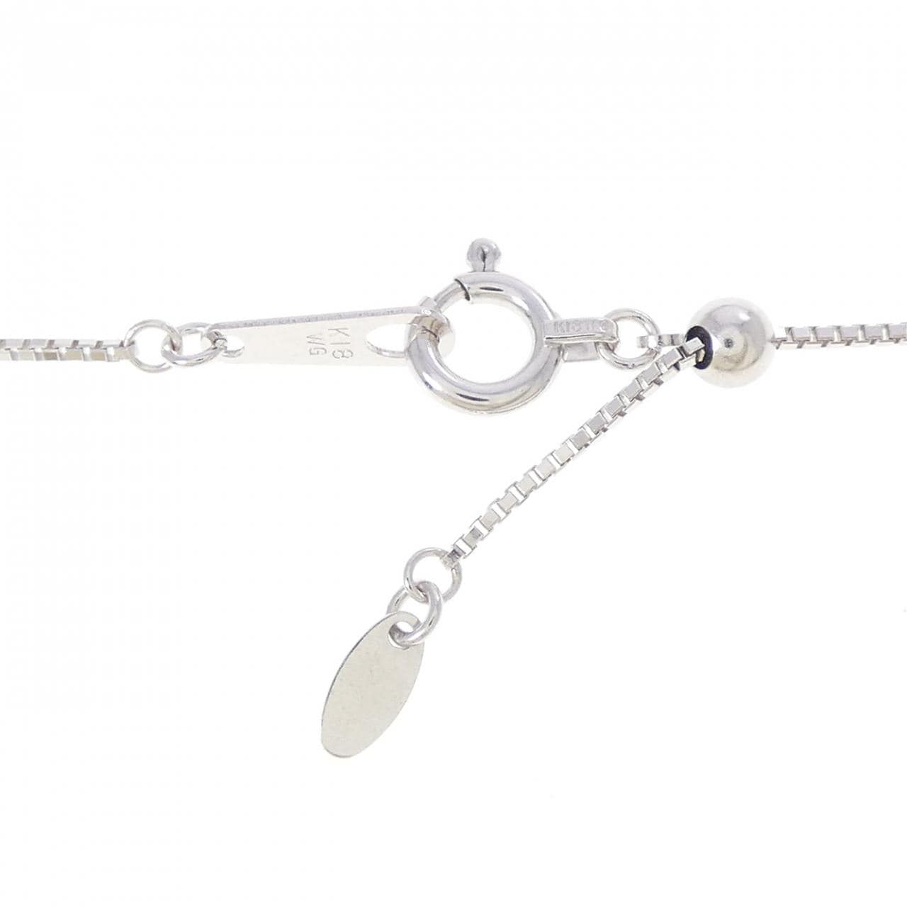 K18WG トルマリン ネックレス 0.11CT