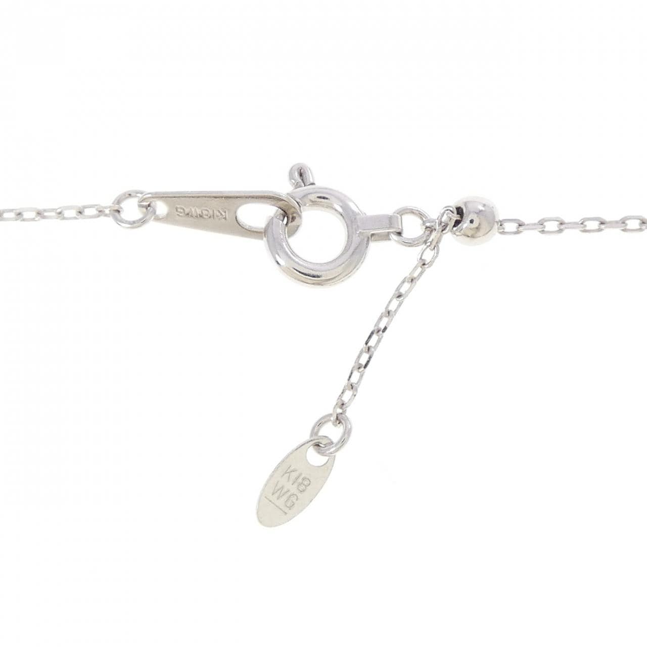 K18WG 2WAY ダイヤモンド ネックレス 0.53CT