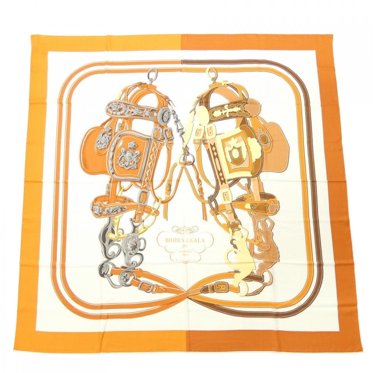 エルメス HERMES BRIDES DE GALA APPLIQUE PIQUE H243940S カレジェアン140 ショール
