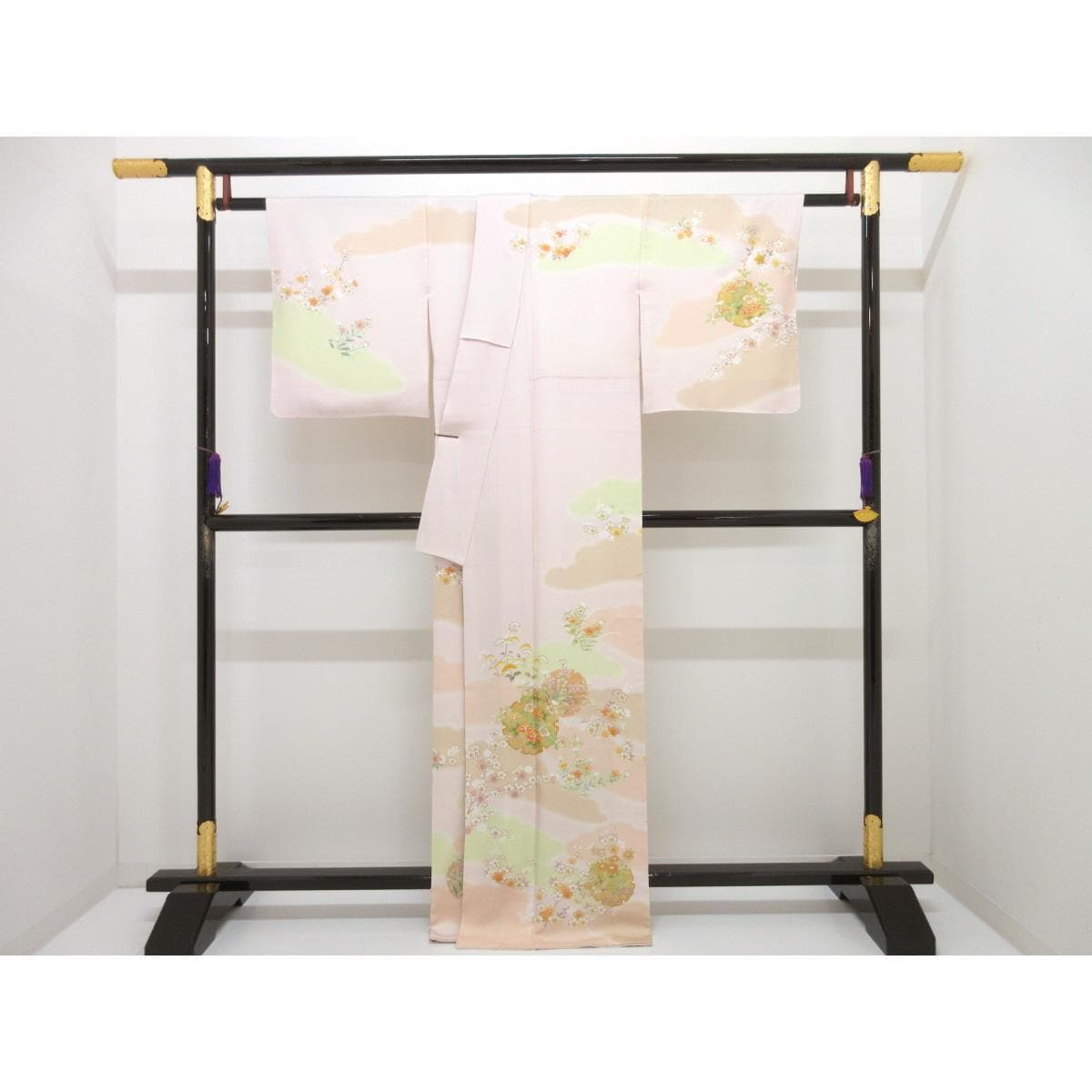 【未使用品】訪問着　友禅金彩加工