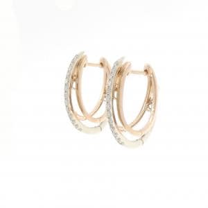 K18WG/K18PG ダイヤモンド ピアス 0.30CT