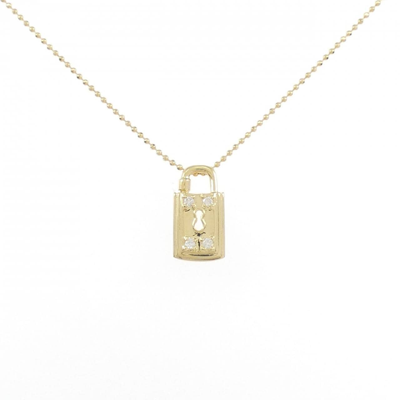 K18YG ダイヤモンド ネックレス 0.07CT