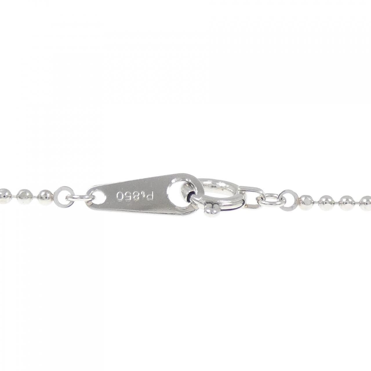 PT900/PT850 ルビー ネックレス 0.45CT