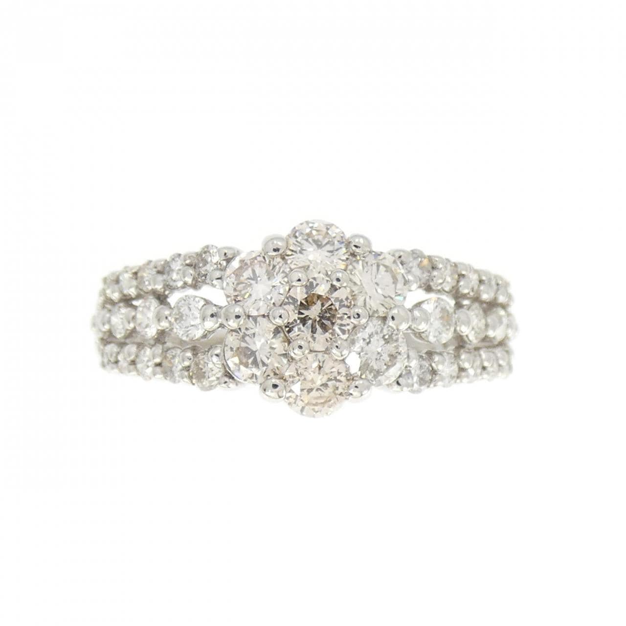 PT花朵鑽石戒指1.00CT