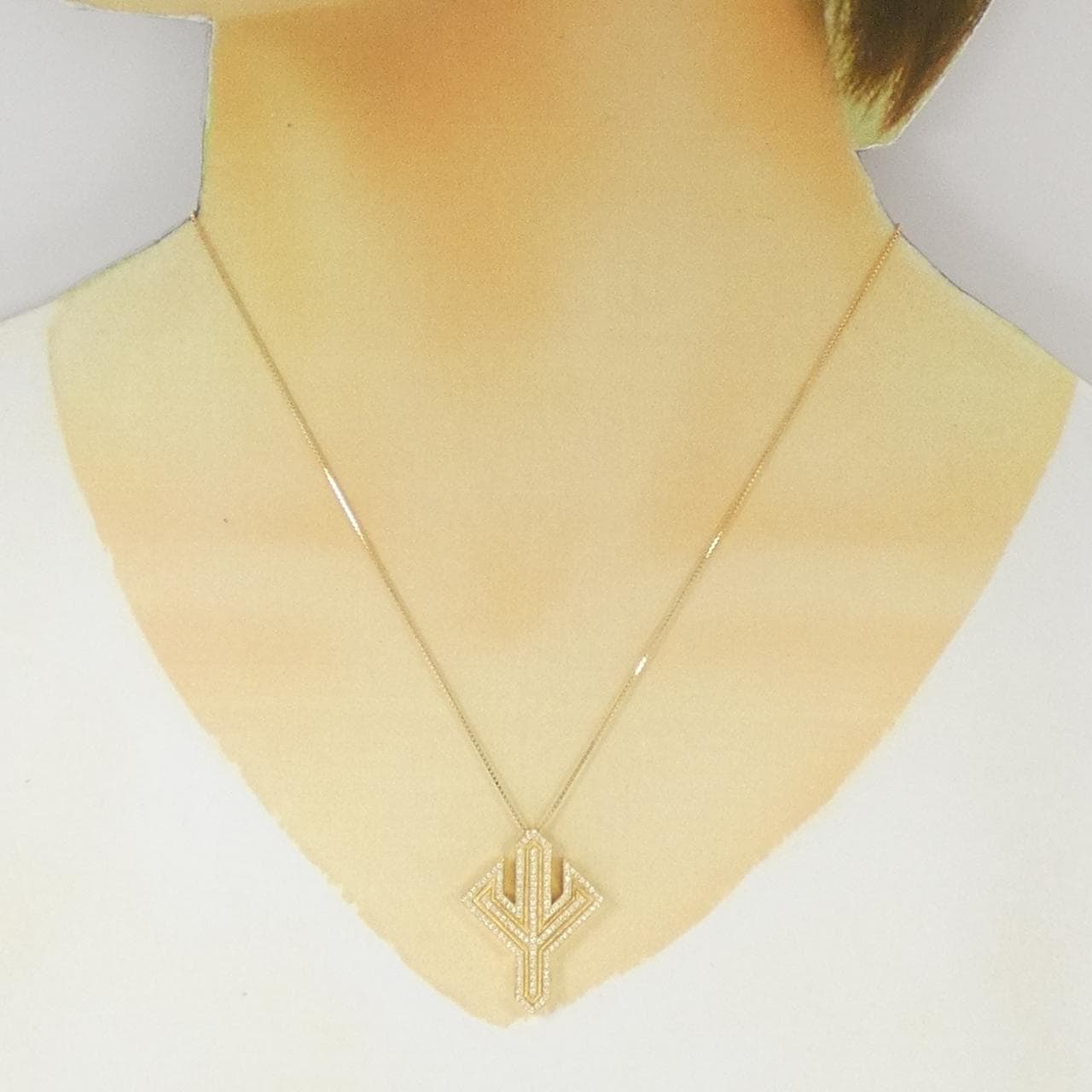 K18YG ダイヤモンド ネックレス 0.59CT