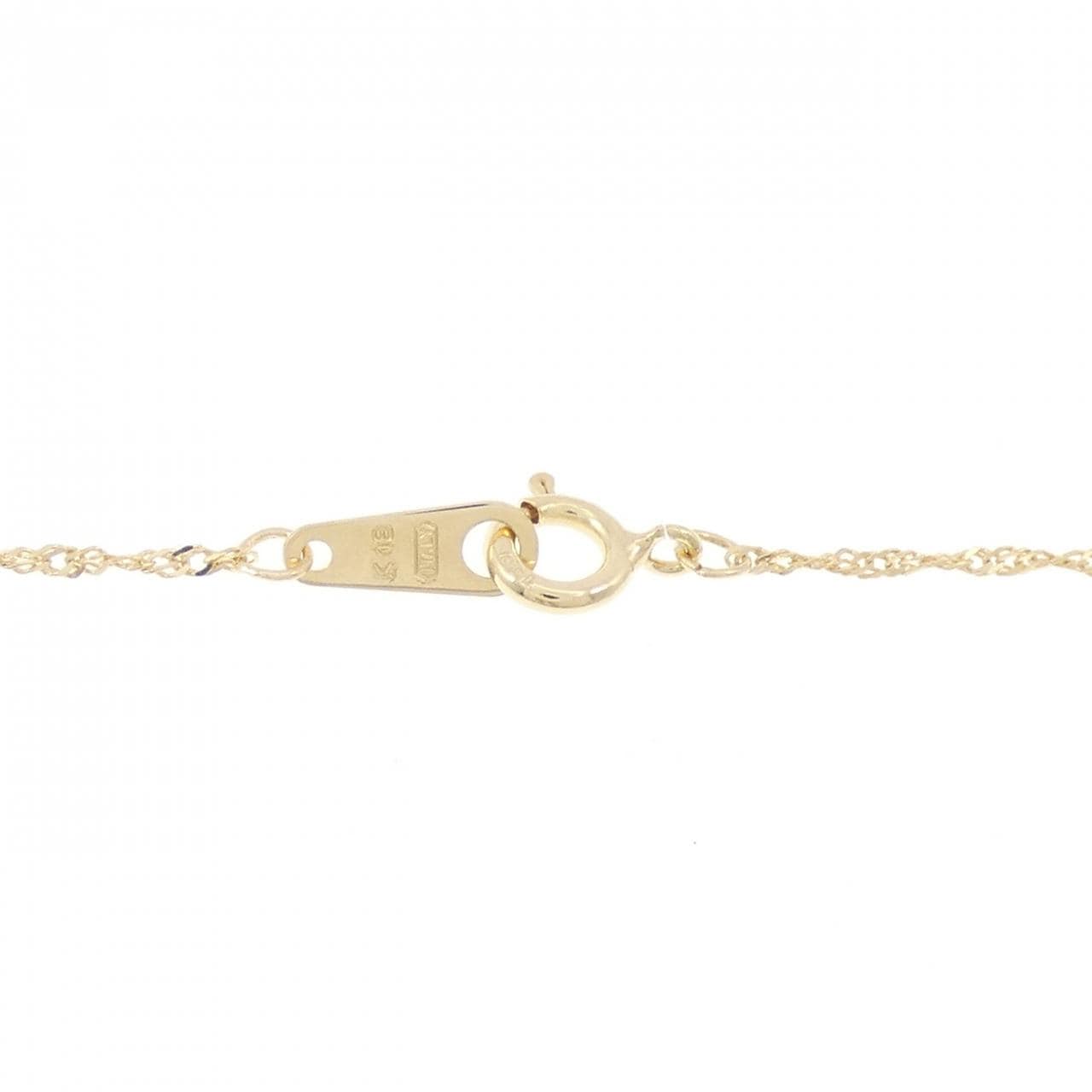 K18YG 黒蝶パール ネックレス 10.4mm