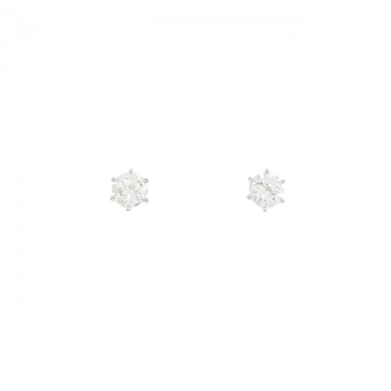 【リメイク】PT900/ST ダイヤモンド ピアス 0.211CT 0.214CT F VS1 Good