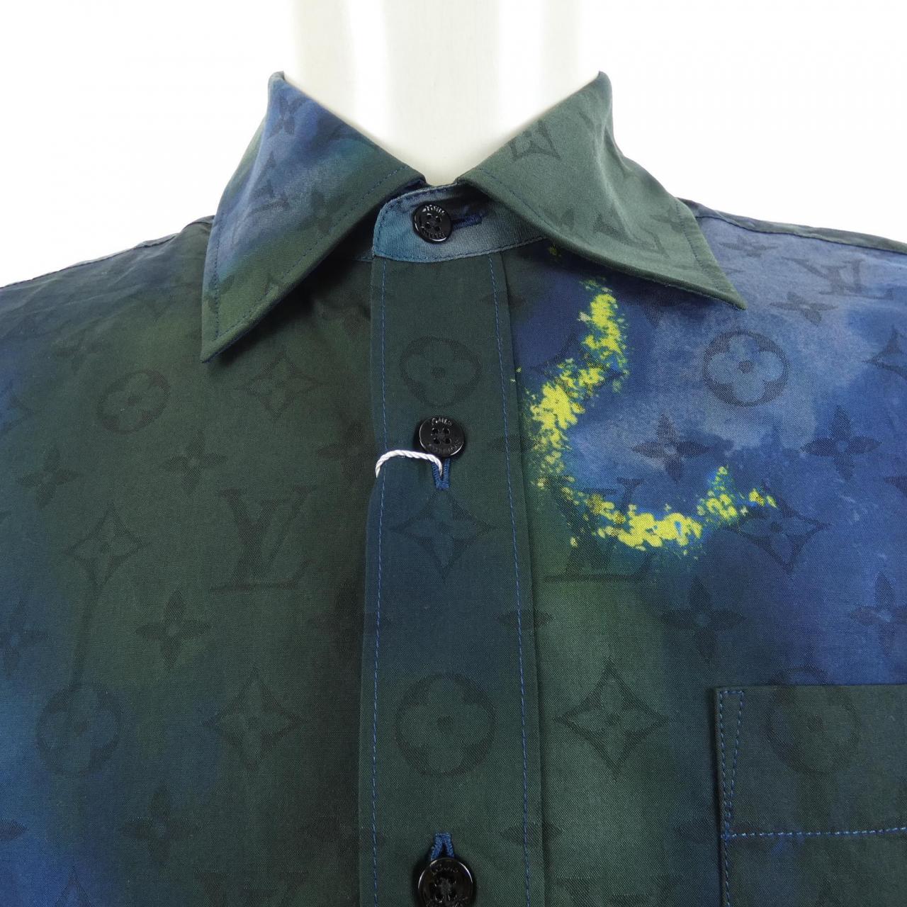 ルイヴィトン LOUIS VUITTON モノグラムタイアンドダイブルゾンシャツ HLS07WD15 シャツ