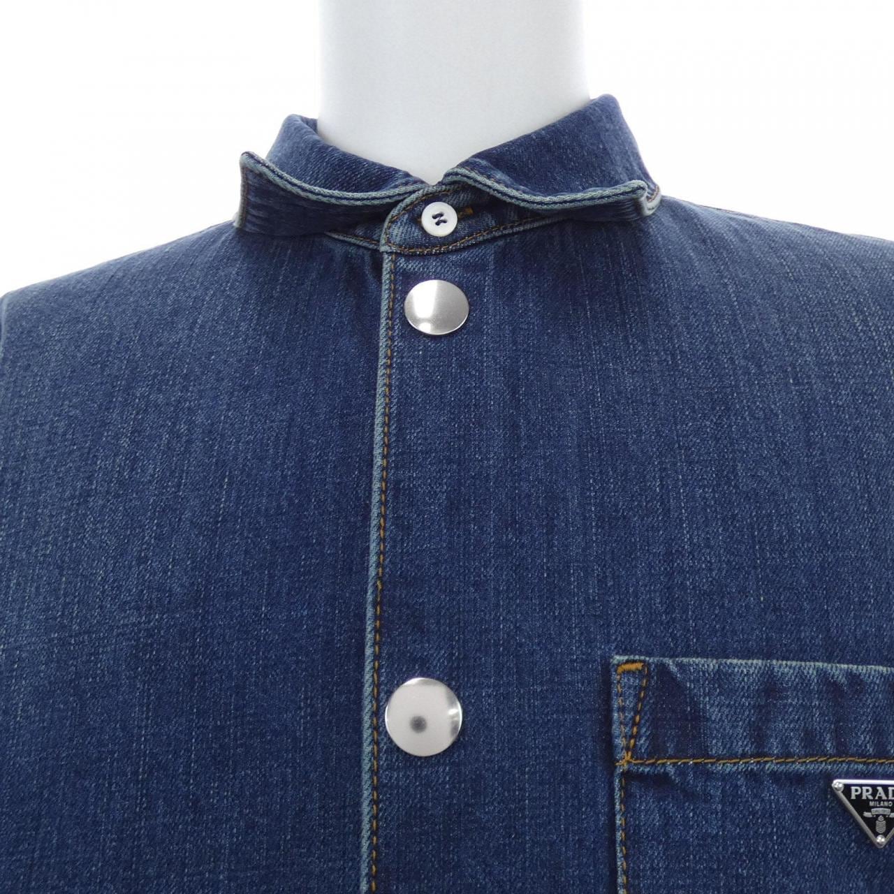 プラダ PRADA トライアングルロゴ GEC066 S212 14EF デニムジャケット