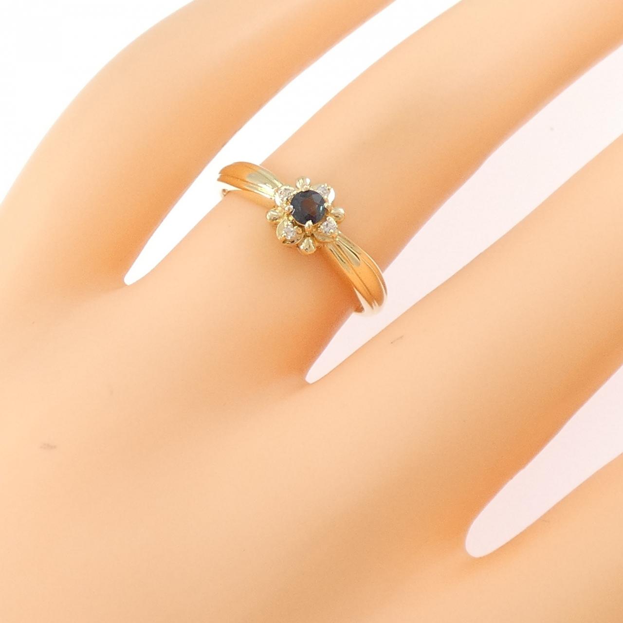 K18YG サファイヤ リング