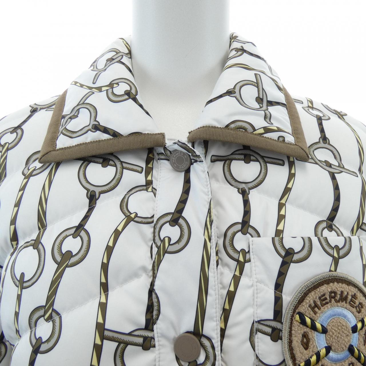 エルメス HERMES FIGURE ARTISTIQUE CORDE 3H0171D2 ダウンジャケット