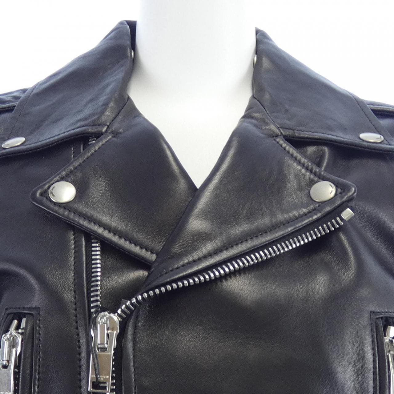 サンローラン SAINT LAURENT 313575 Y5HAD レザーライダースジャケット
