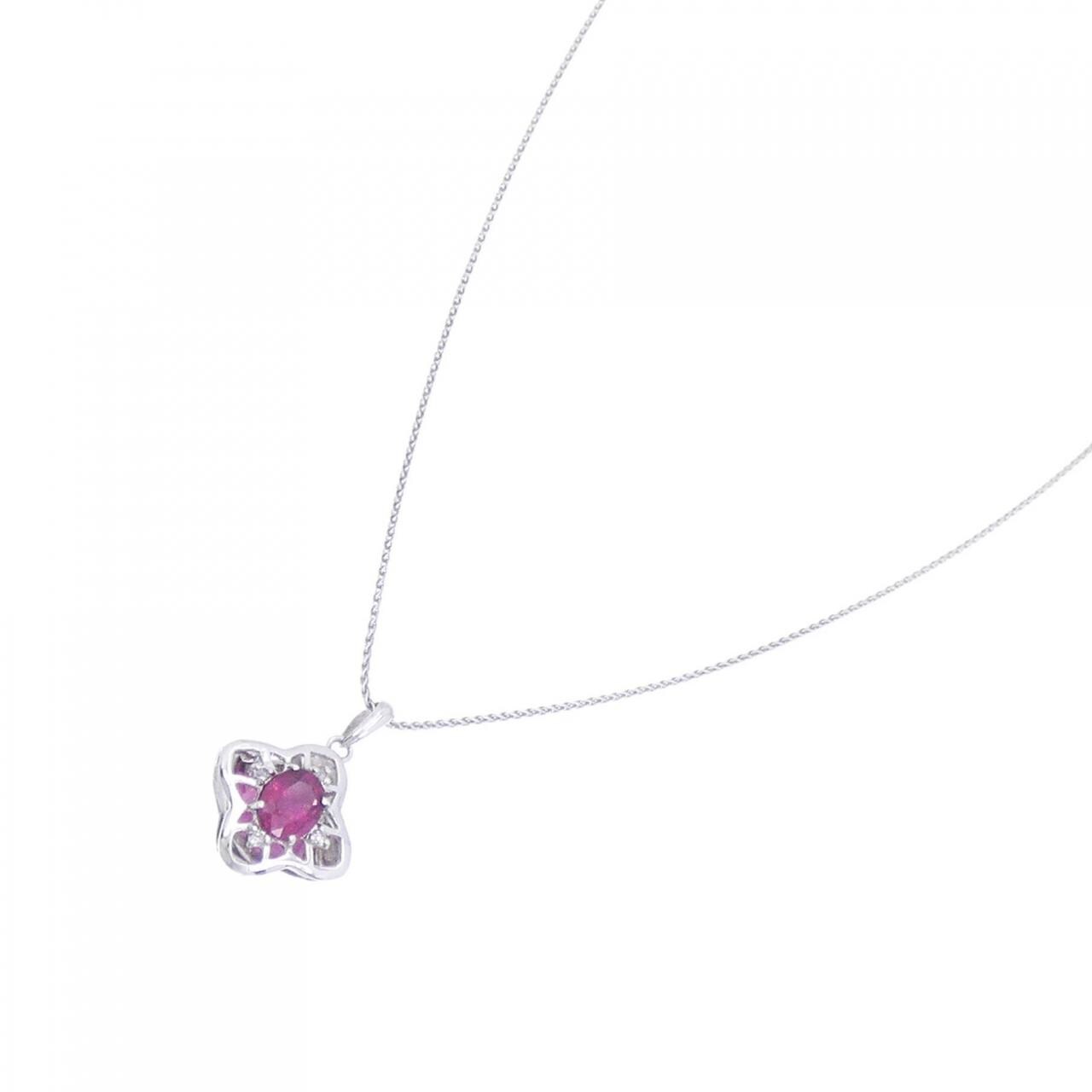 コメ兵｜K18WG ルベライトトルマリン ネックレス 0.92CT｜ジュエリー