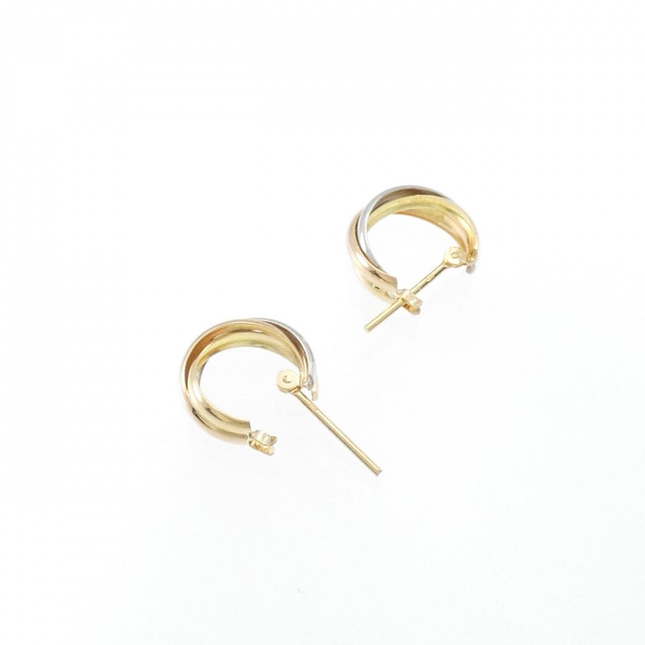 K18YG/PT/K18PG hoop earrings