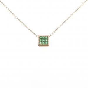 K18PG エメラルド ネックレス 0.10CT