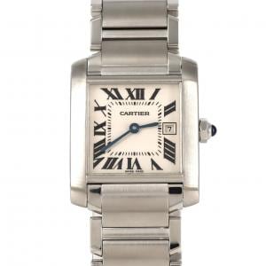 カルティエ タンクフランセーズMMデイト W51011Q3 SS クォーツ
