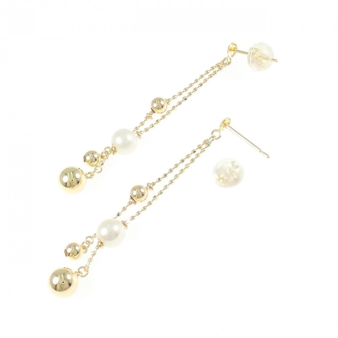 K18YG淡水珍珠耳釘