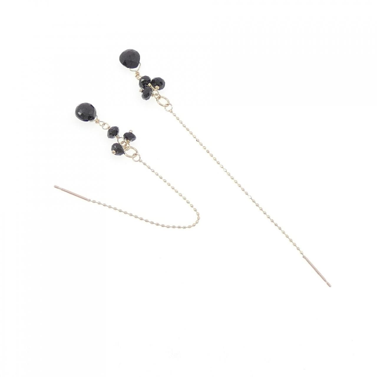 K10YG オニキス ピアス