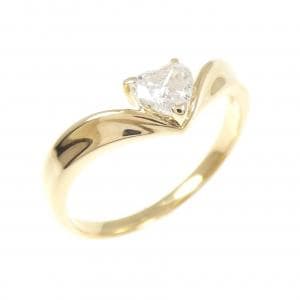 K18YG ハート ダイヤモンド リング 0.31CT