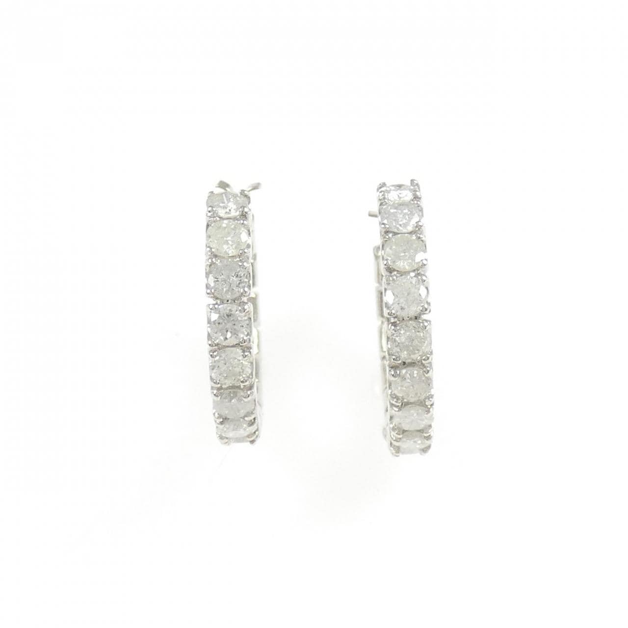 PT900 ダイヤモンド ピアス 2.00CT