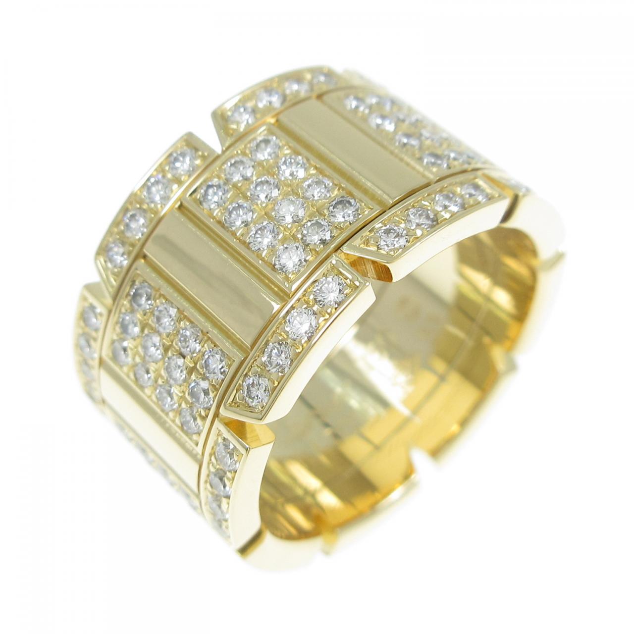 Cartier tank francaise on sale ring yellow gold