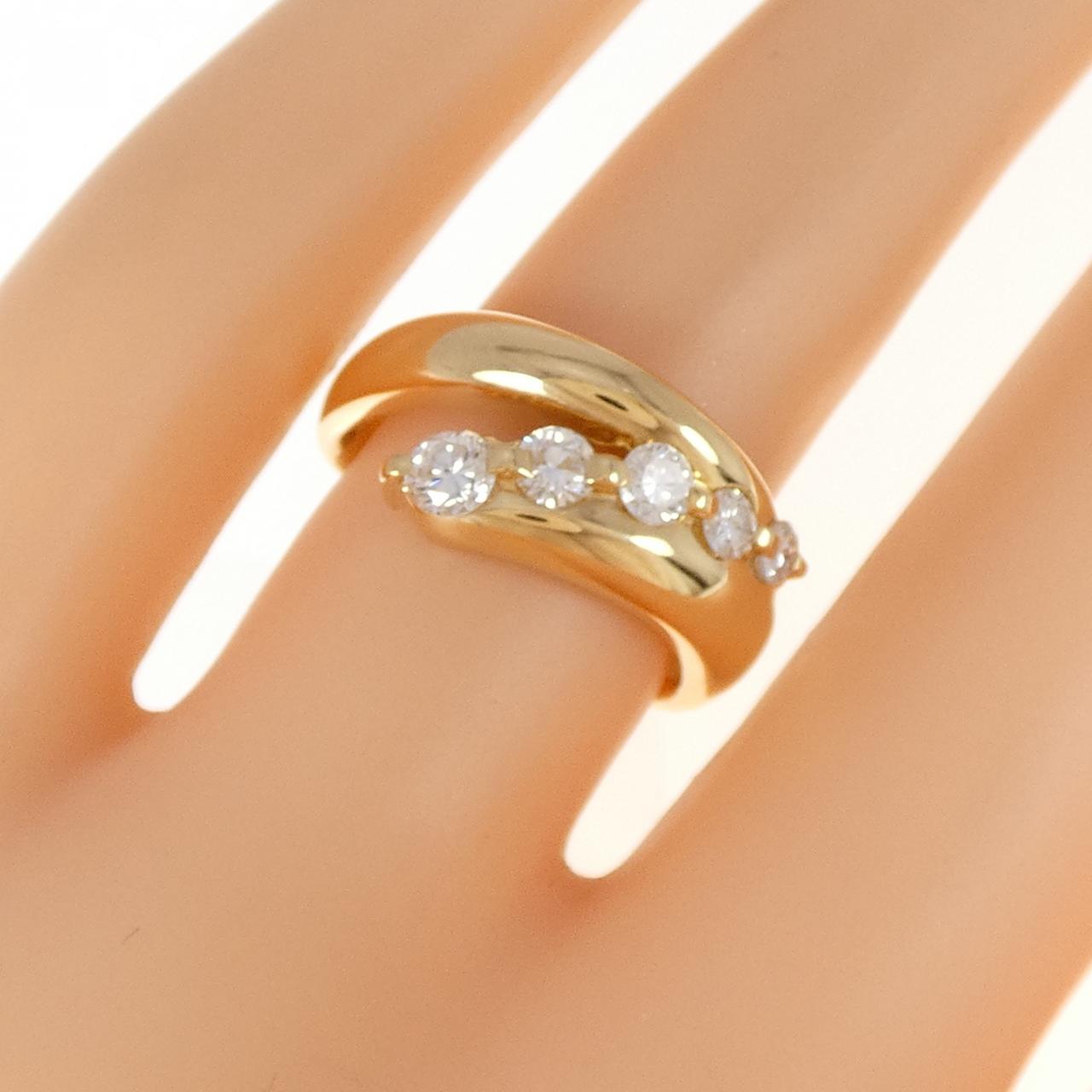 K18YG ダイヤモンド リング 0.53CT