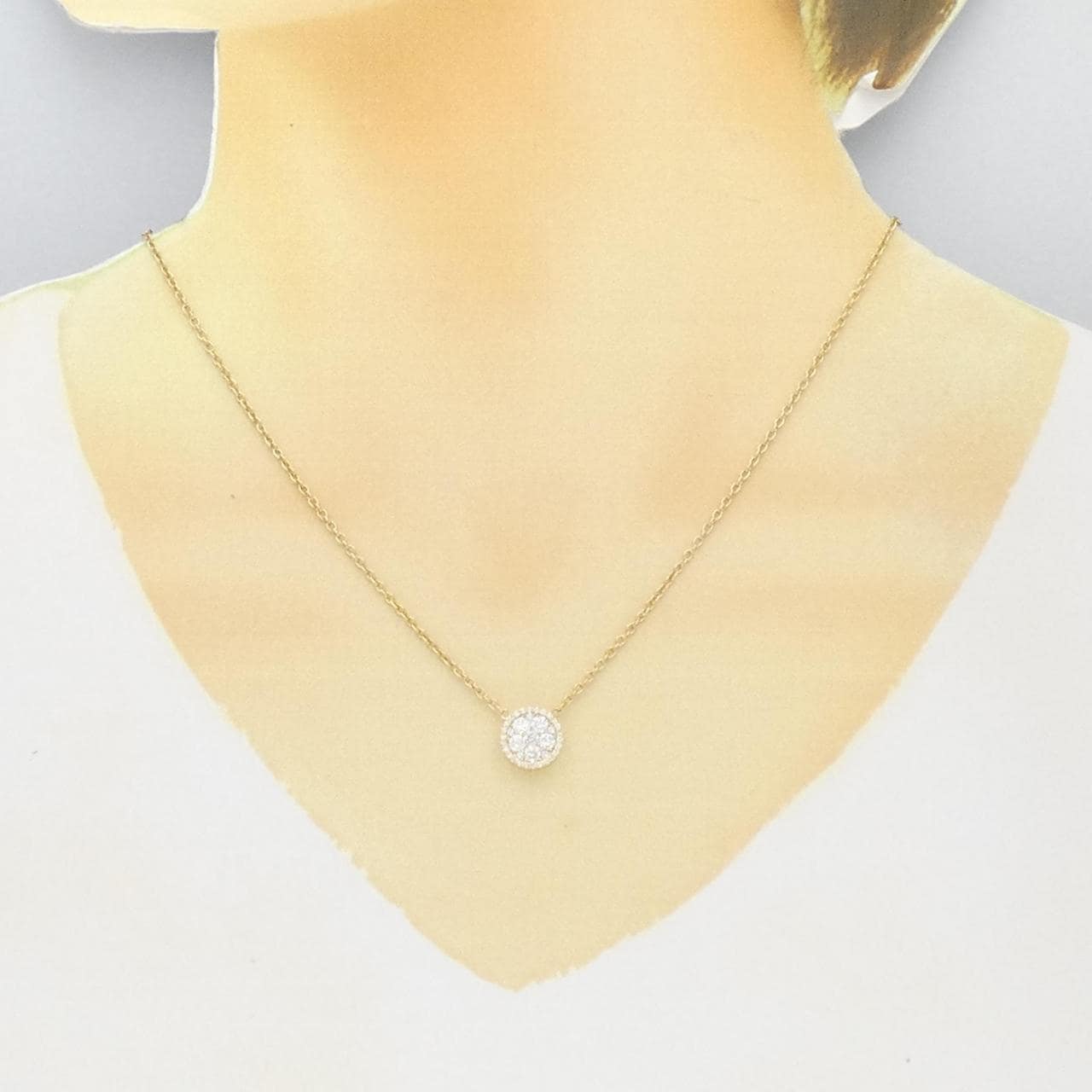 750YG Diamond necklace