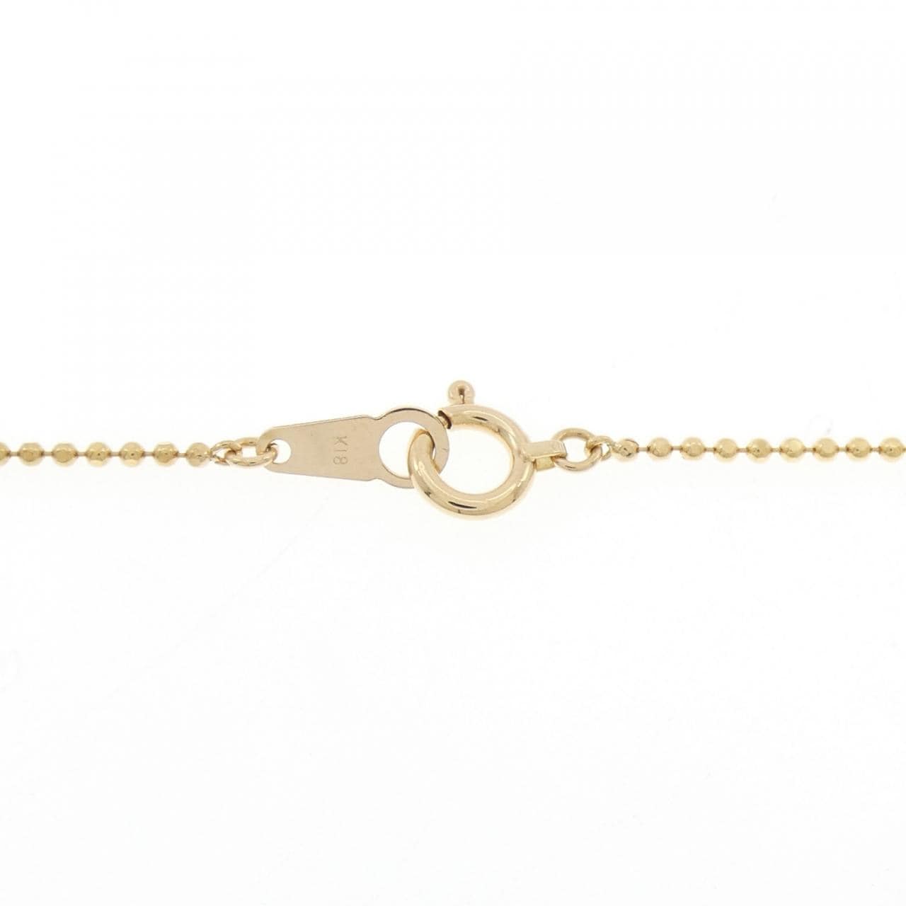 K18YG パヴェサファイヤ ネックレス 0.12CT