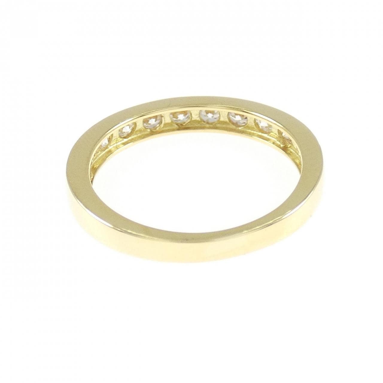 K18YG ハーフエタニティ ダイヤモンド リング 0.50CT