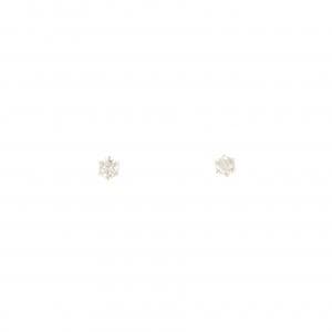 【新品】K18YG ソリティア ダイヤモンド ピアス 0.12CT
