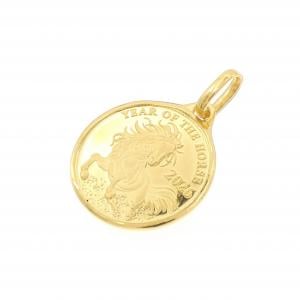 K24YG(枠) コイン ペンダント