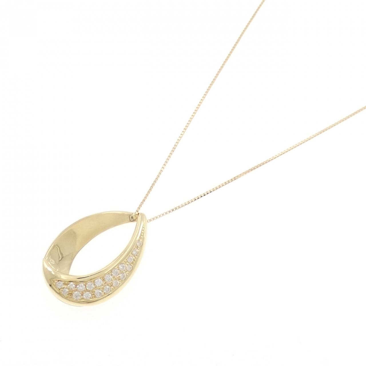 K18YG ダイヤモンド ネックレス 0.25CT