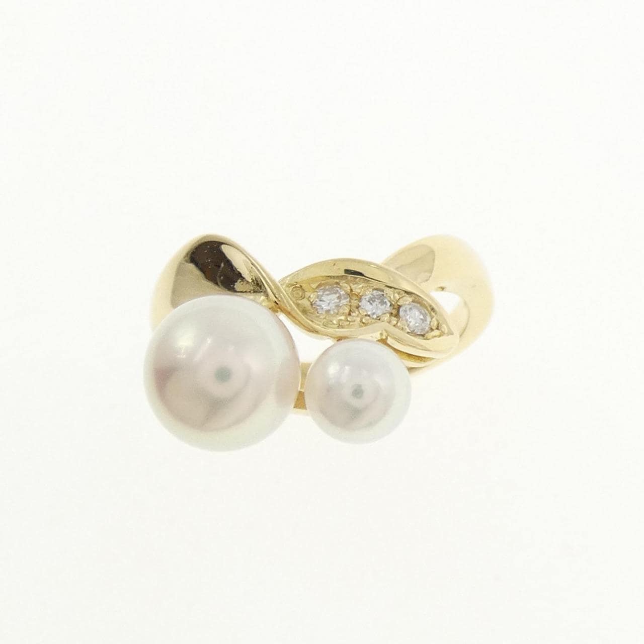 K18YG アコヤパール リング