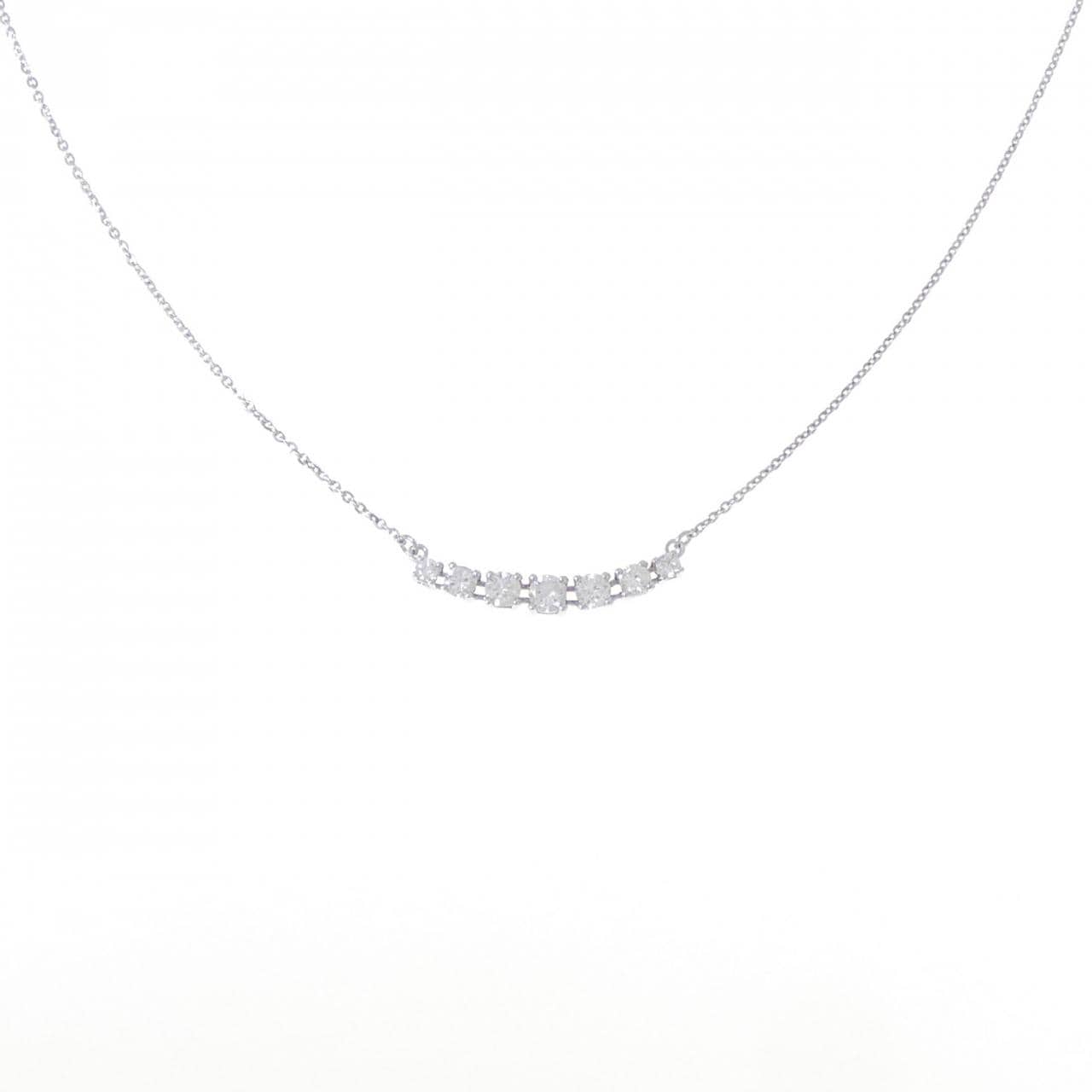 K18WG ダイヤモンド ネックレス 0.45CT