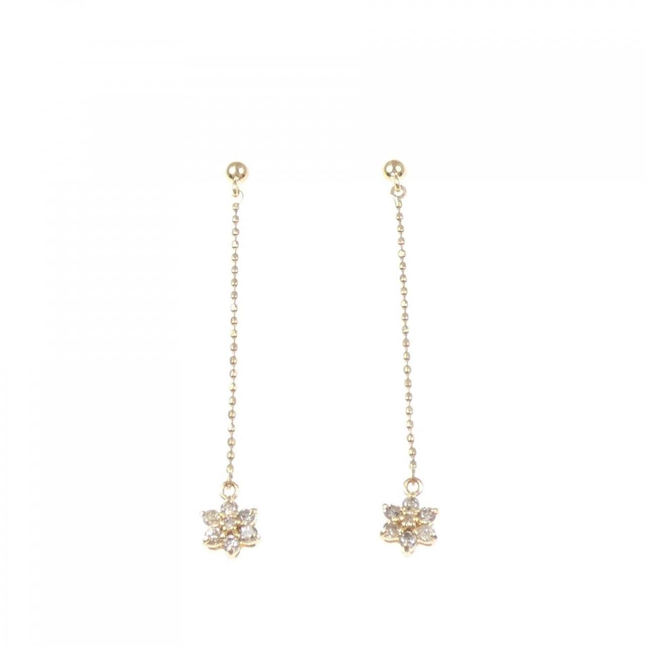 K18YG ダイヤモンド ピアス 0.20CT