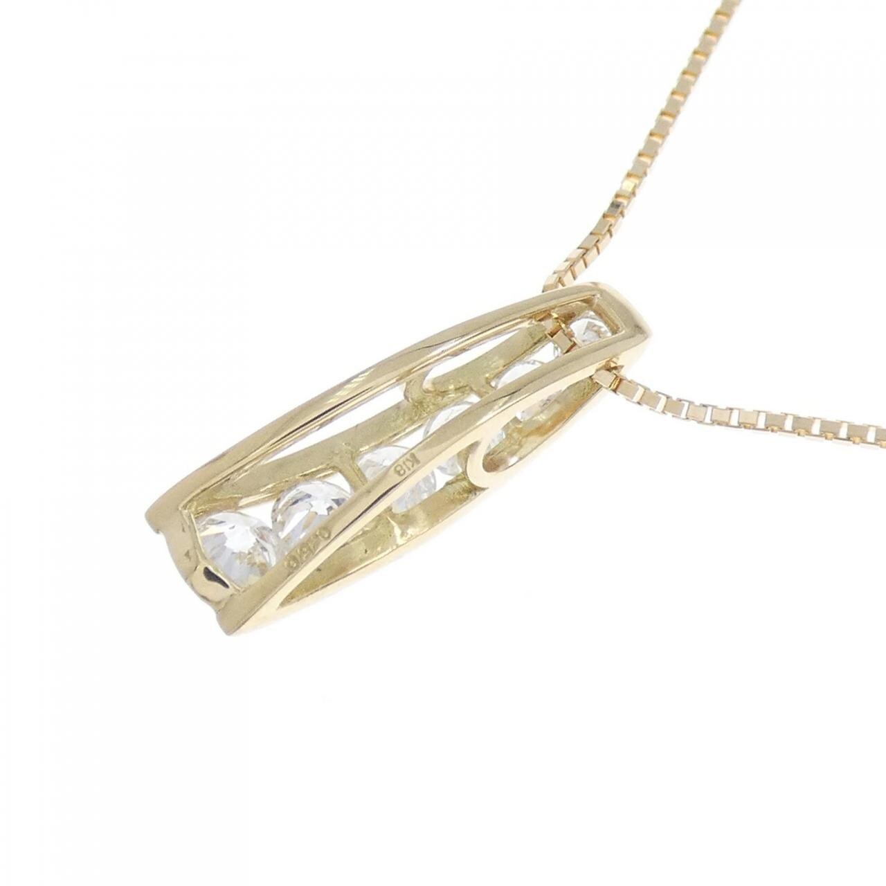K18YG ダイヤモンド ネックレス 0.50CT