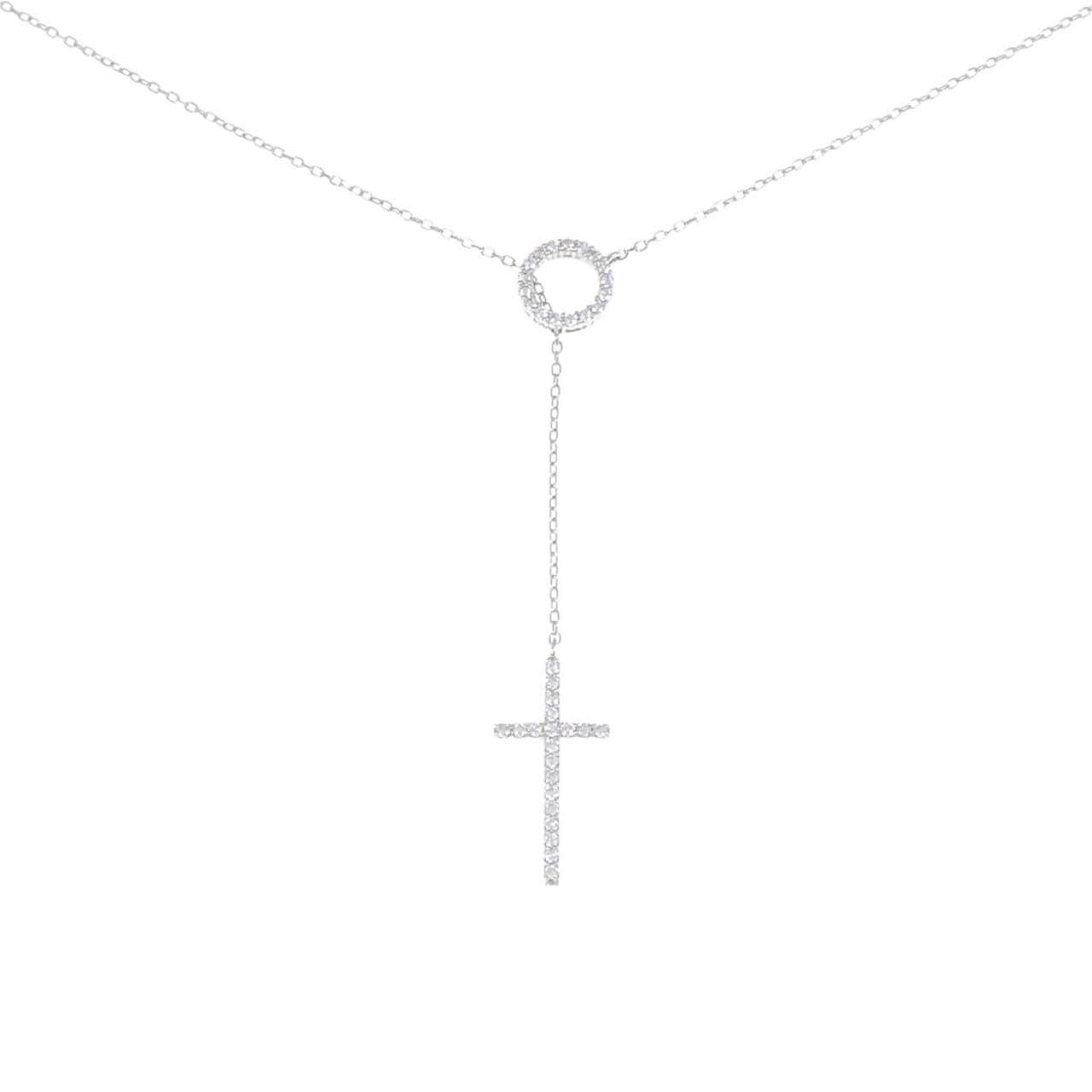 PT Cross Diamond Necklace 0.31CT