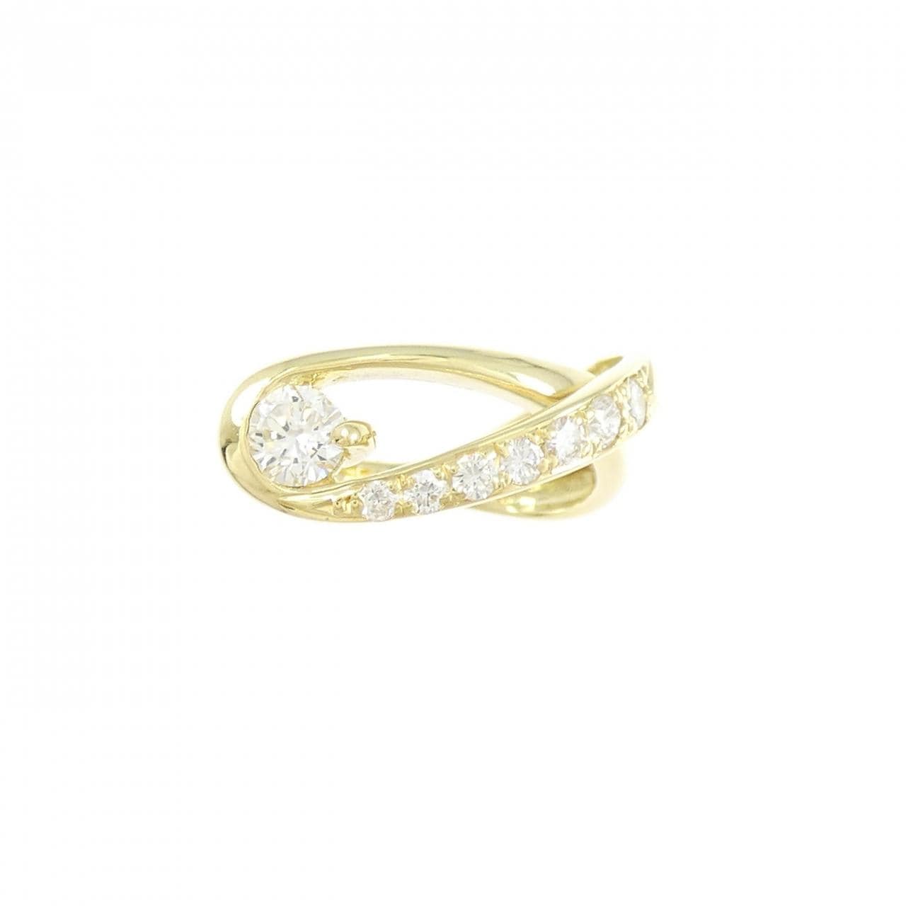 K18YG ダイヤモンド ピンキーリング 0.47CT