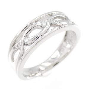 K18WG ダイヤモンド リング 0.13CT