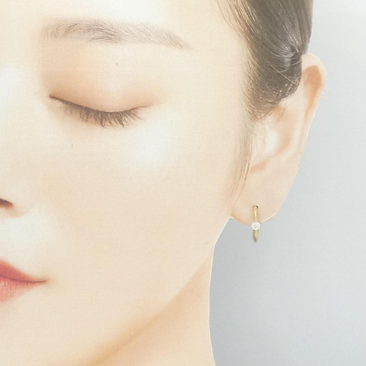 K18YG钻石耳环0.20CT