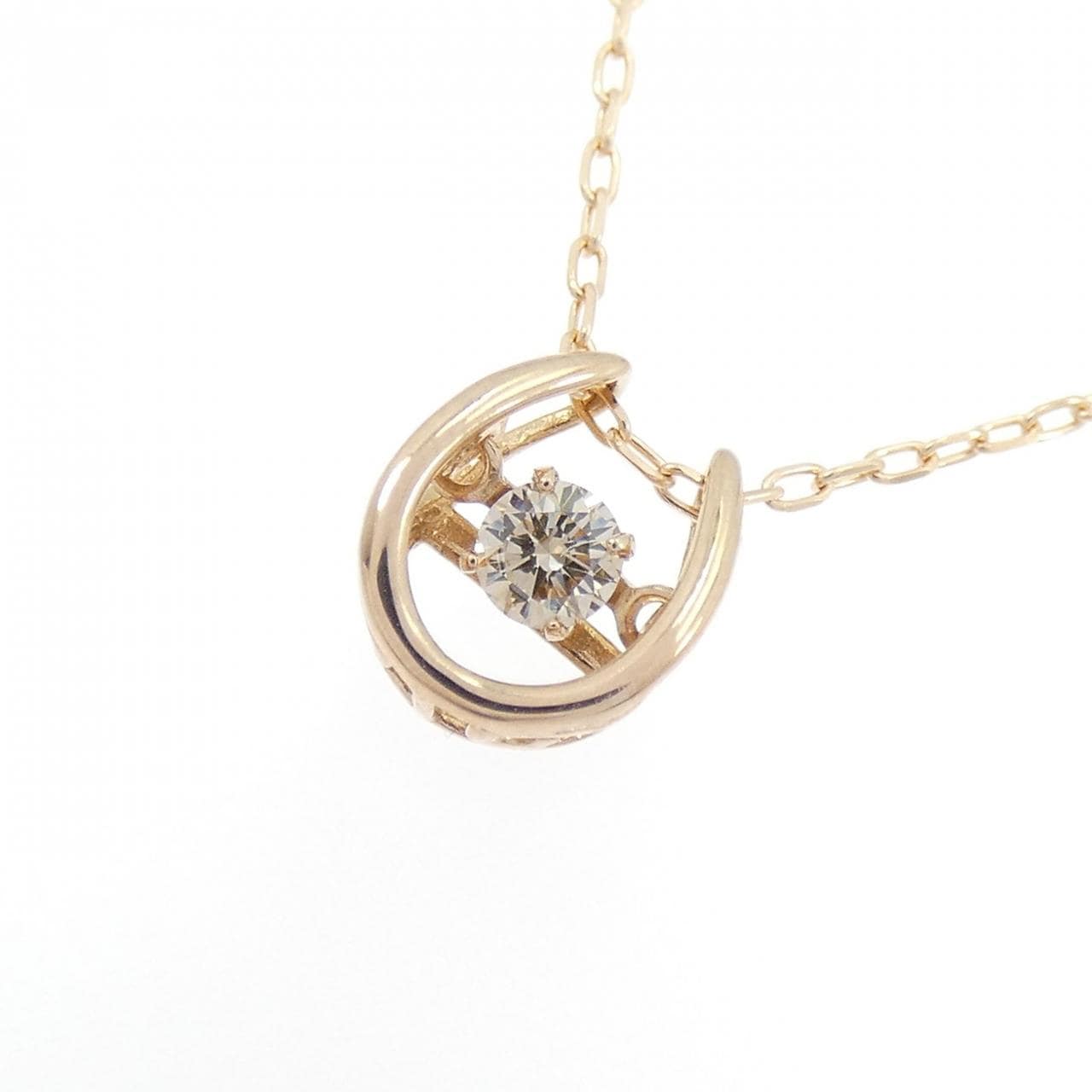 K18PG ダイヤモンド ネックレス 0.10CT