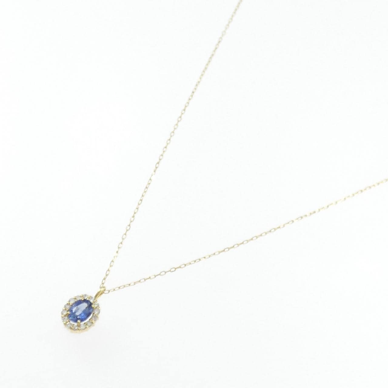【新品】K18YG サファイヤ ネックレス 0.20CT