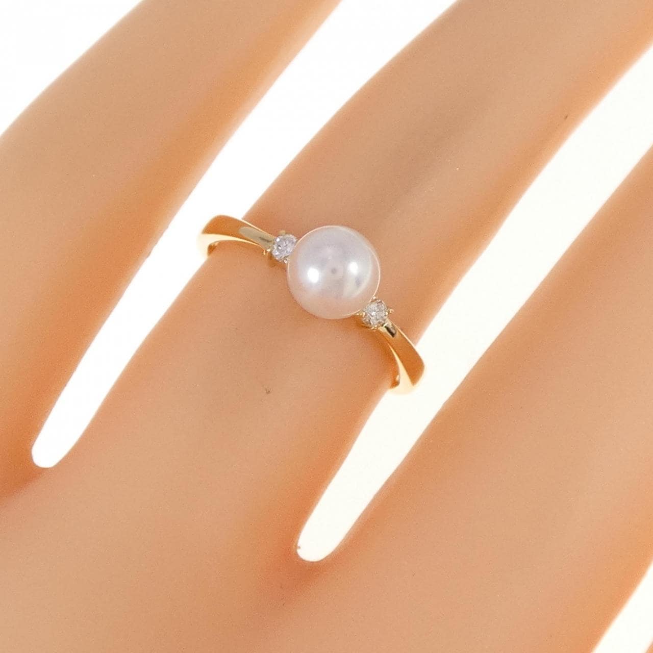 K18YG アコヤパール リング 5.6mm