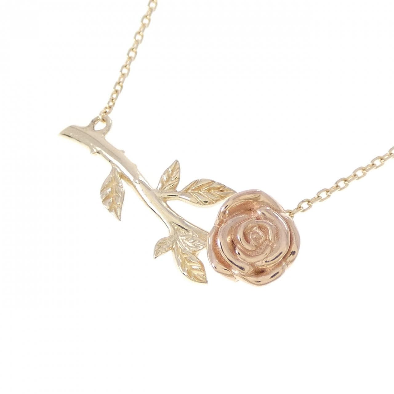 アヴァランチ ローズ 10KYG/10KPG ネックレス