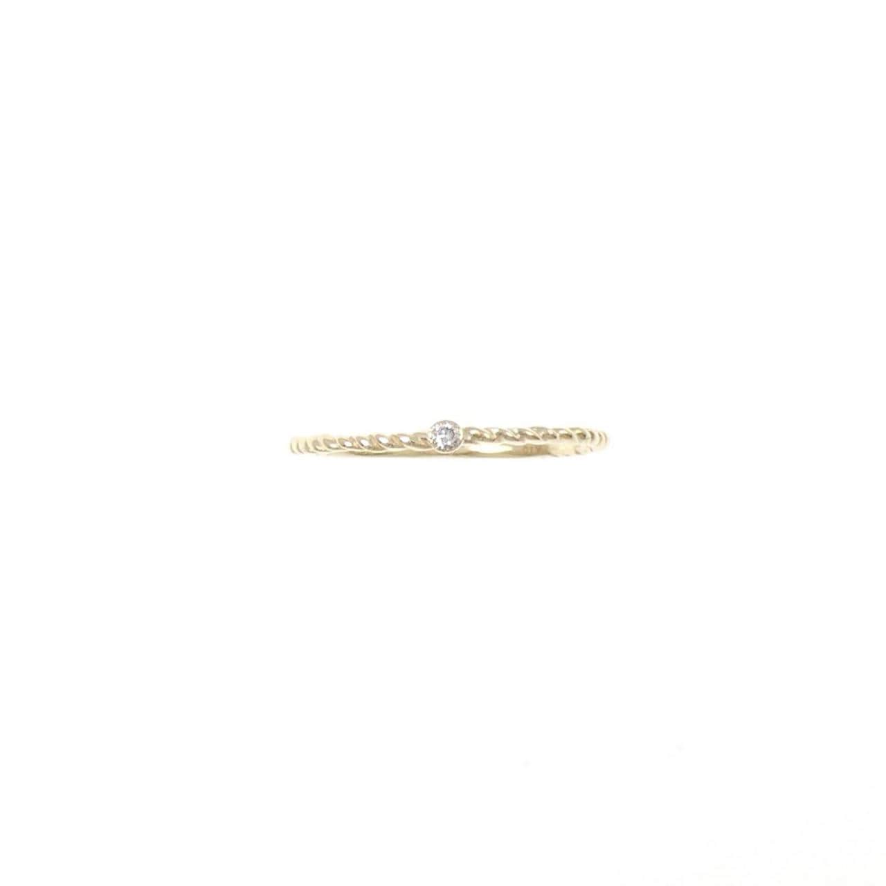 K10YG ダイヤモンド リング 0.01CT