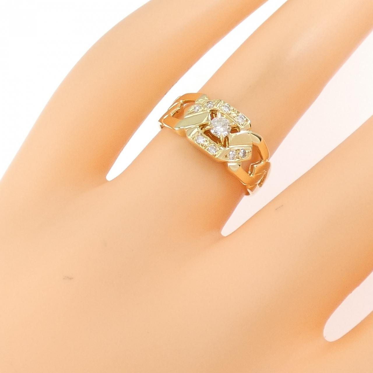 K18YG ダイヤモンド リング 0.10CT